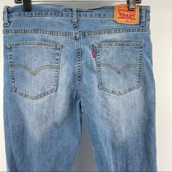 Levi’s 502 Regular Taper Boy’s Straight Leg Distressed Light Wash Denim Jeans 20 - Picture 16 of 17